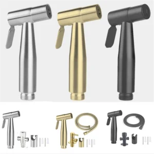 Handheld Bidet Douche Toilet Faucet Spray Stainless Steel Showerhead Sprayer Kit