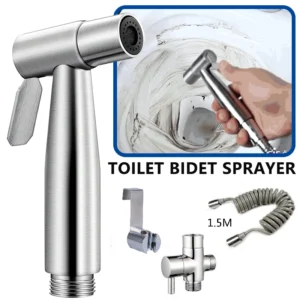 Handheld Toilet Bidet Shower Sprayer Head Shattaf Bathroom Kit Stainless Steel