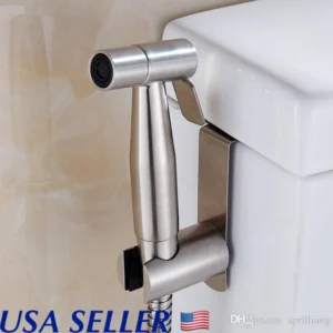 Stainless Steel Handheld Toilet Bidet Sprayer Set Kit Faucet Spray For Bathroom